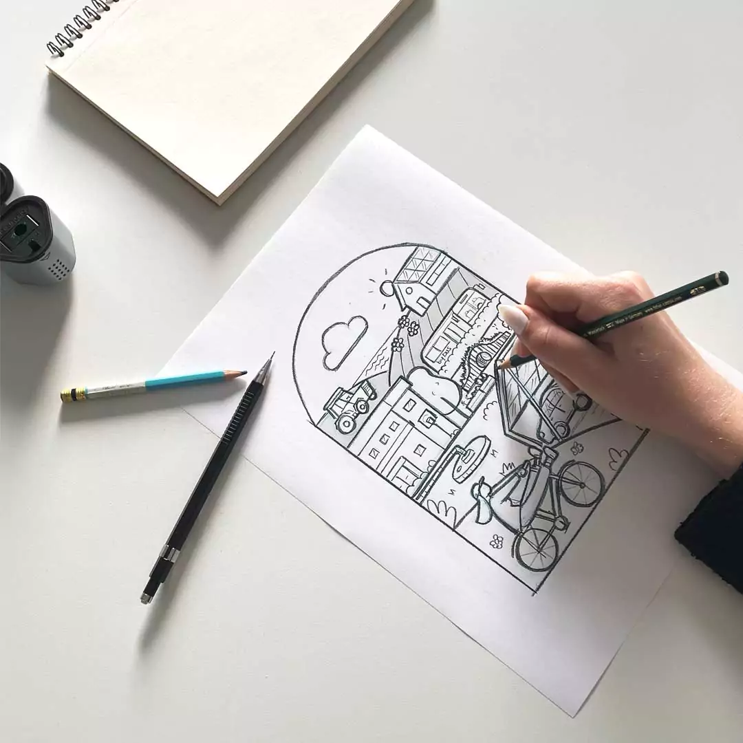 <p>Une illustration entièrement <strong>homemade</strong></p>
