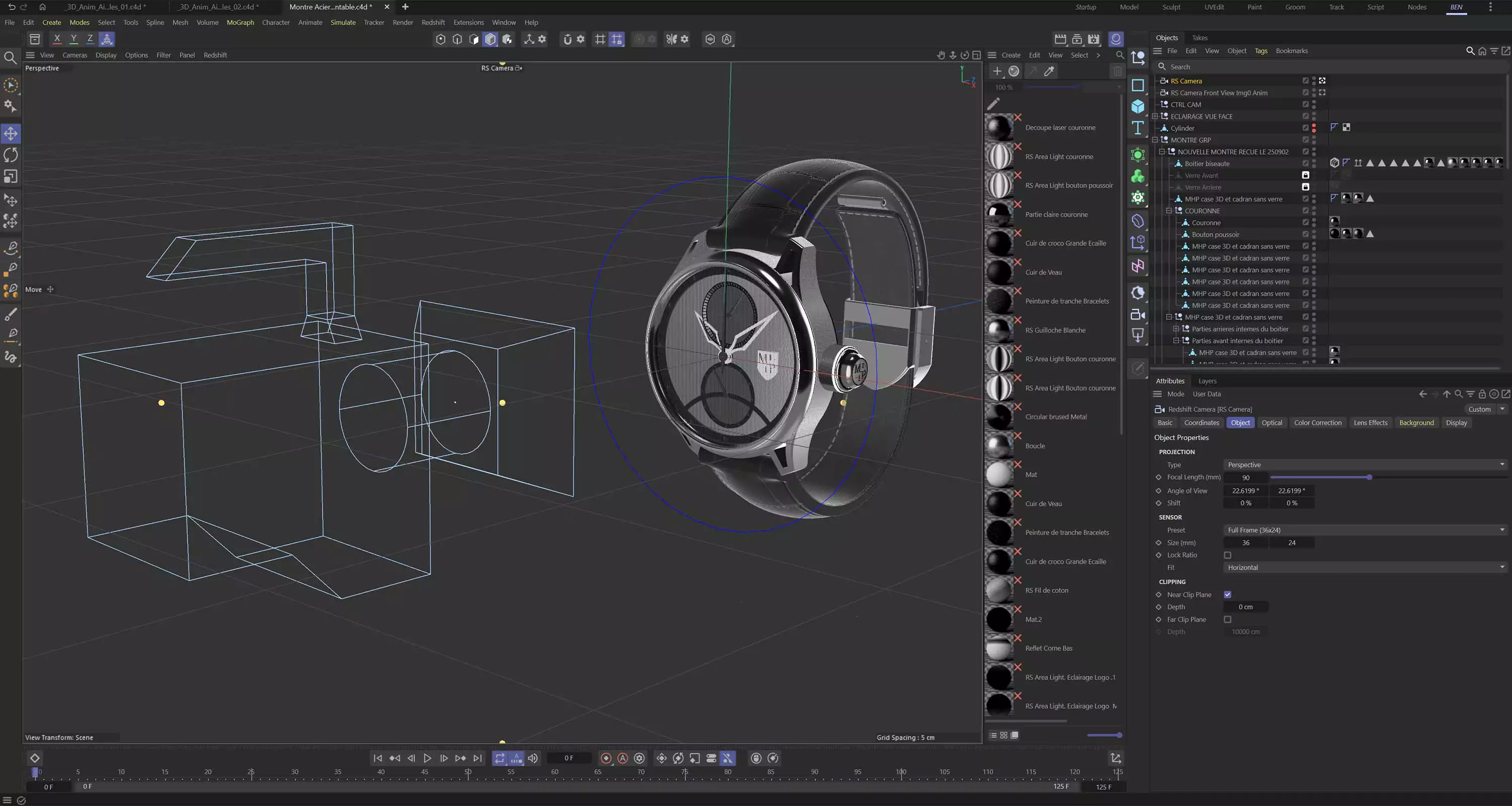 Vue C4D vidéo turntable