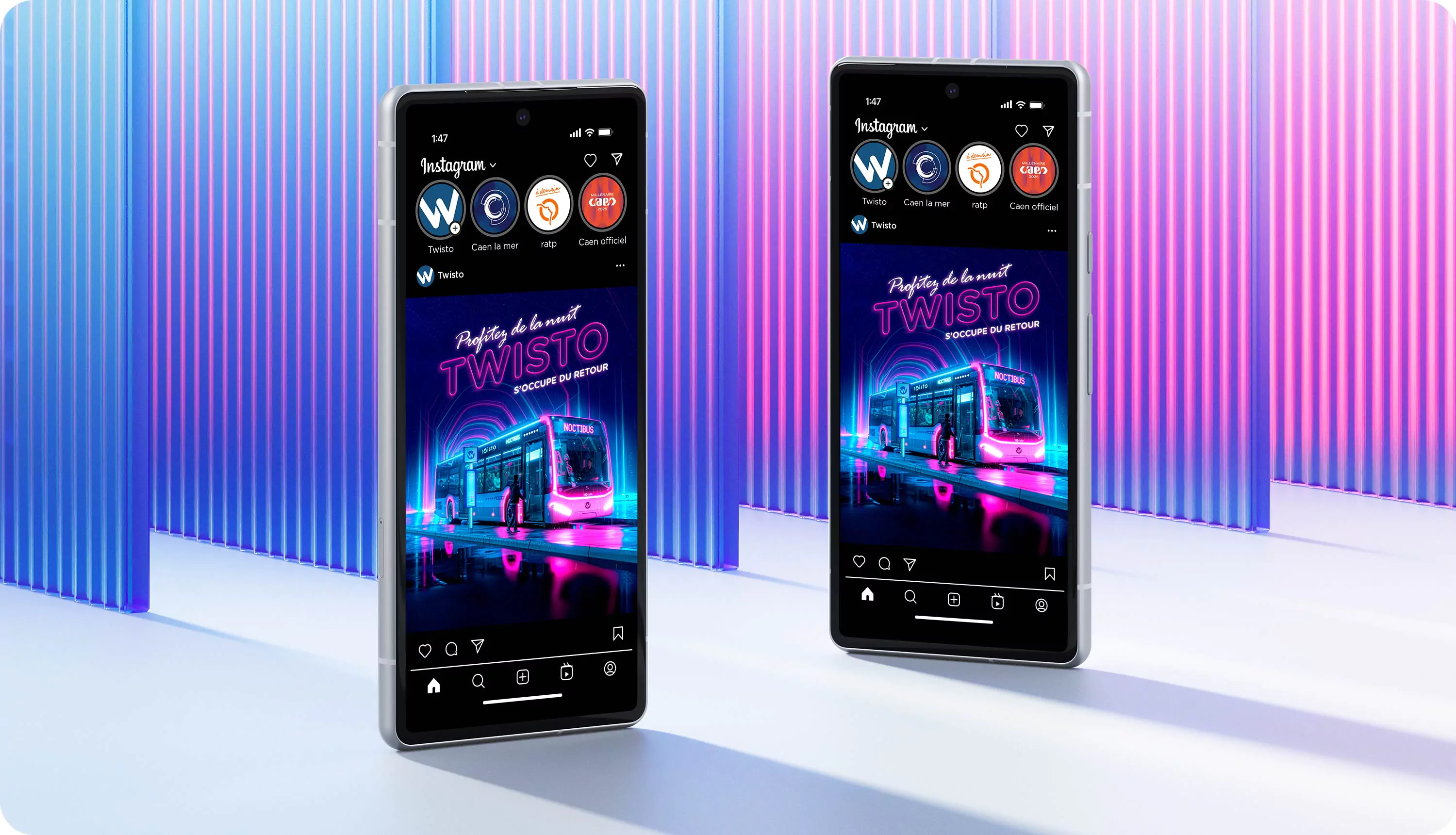 Mock-up réseaux sociaux Noctibus