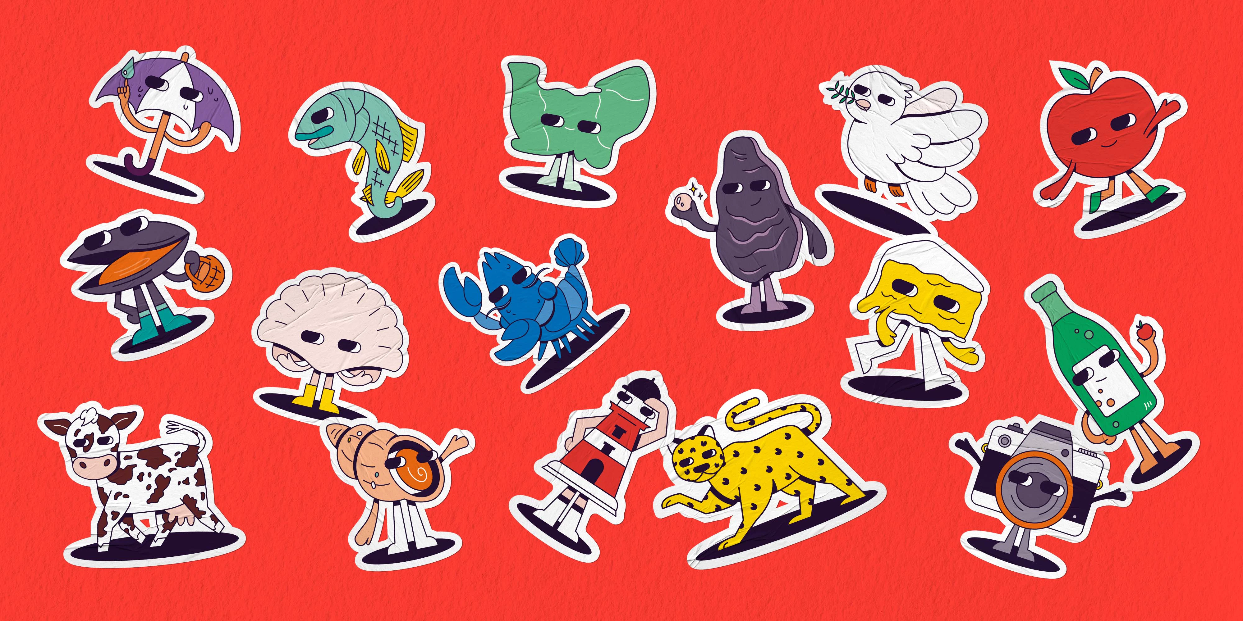 Mock-up stickers 10 ans réunification