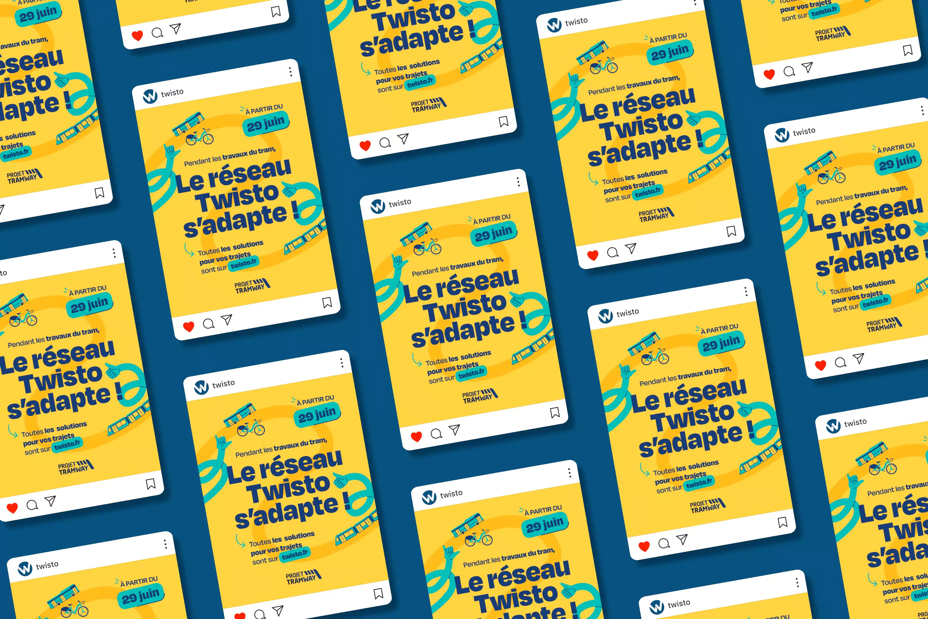 Mock-up réseaux sociaux réseau adapté