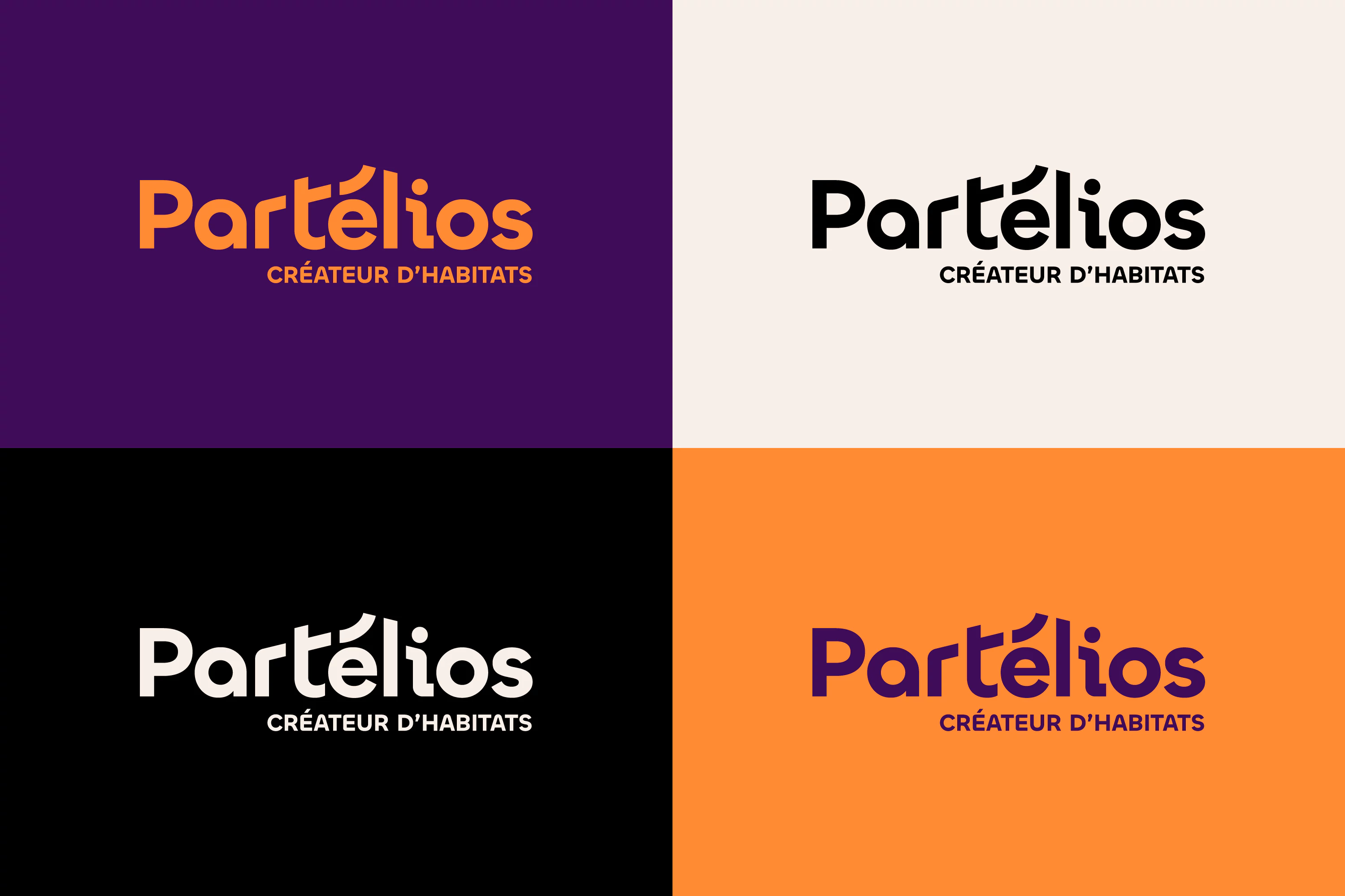 Bloc marque logotype Partélios