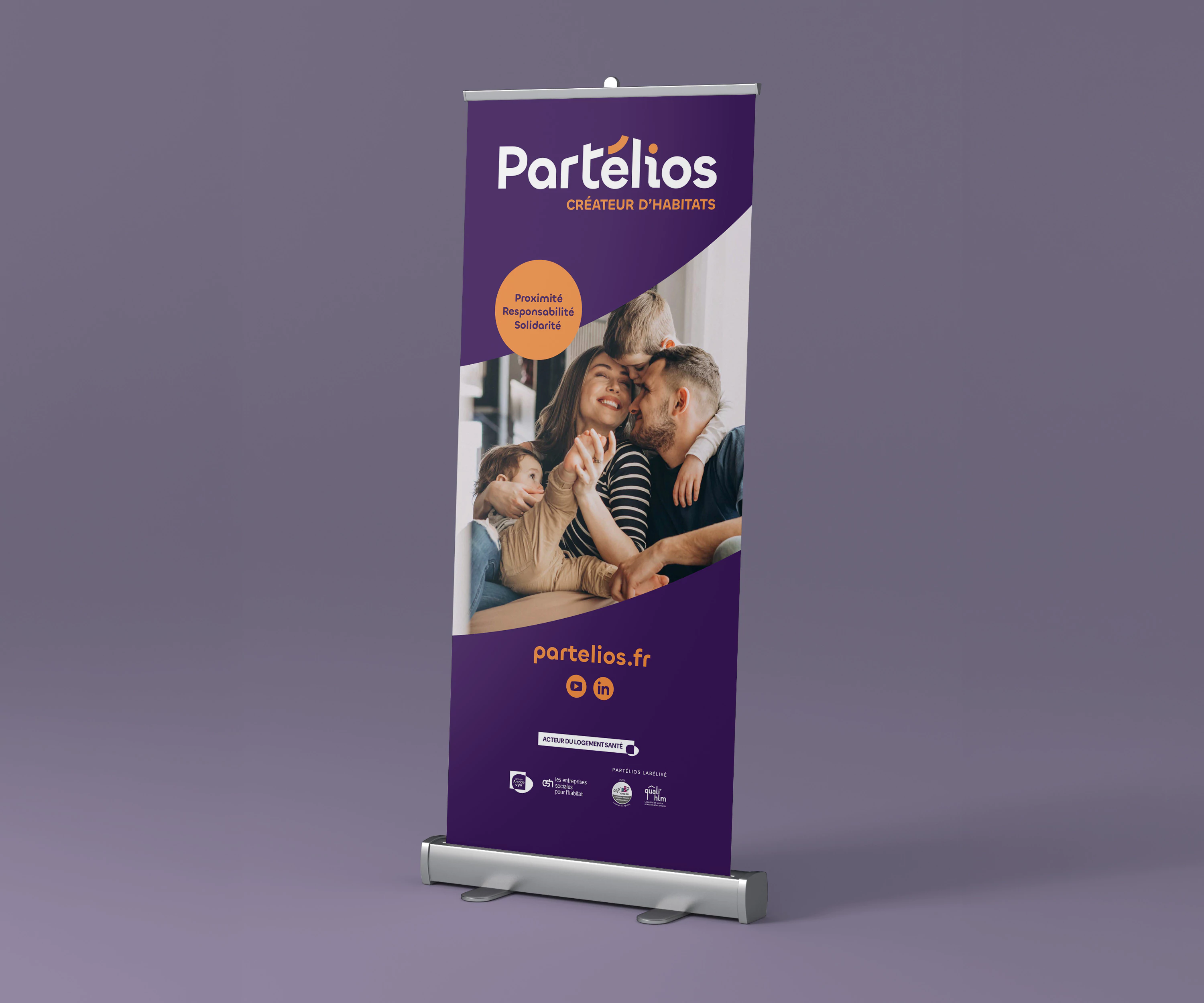 Mock-up kakémono Partélios