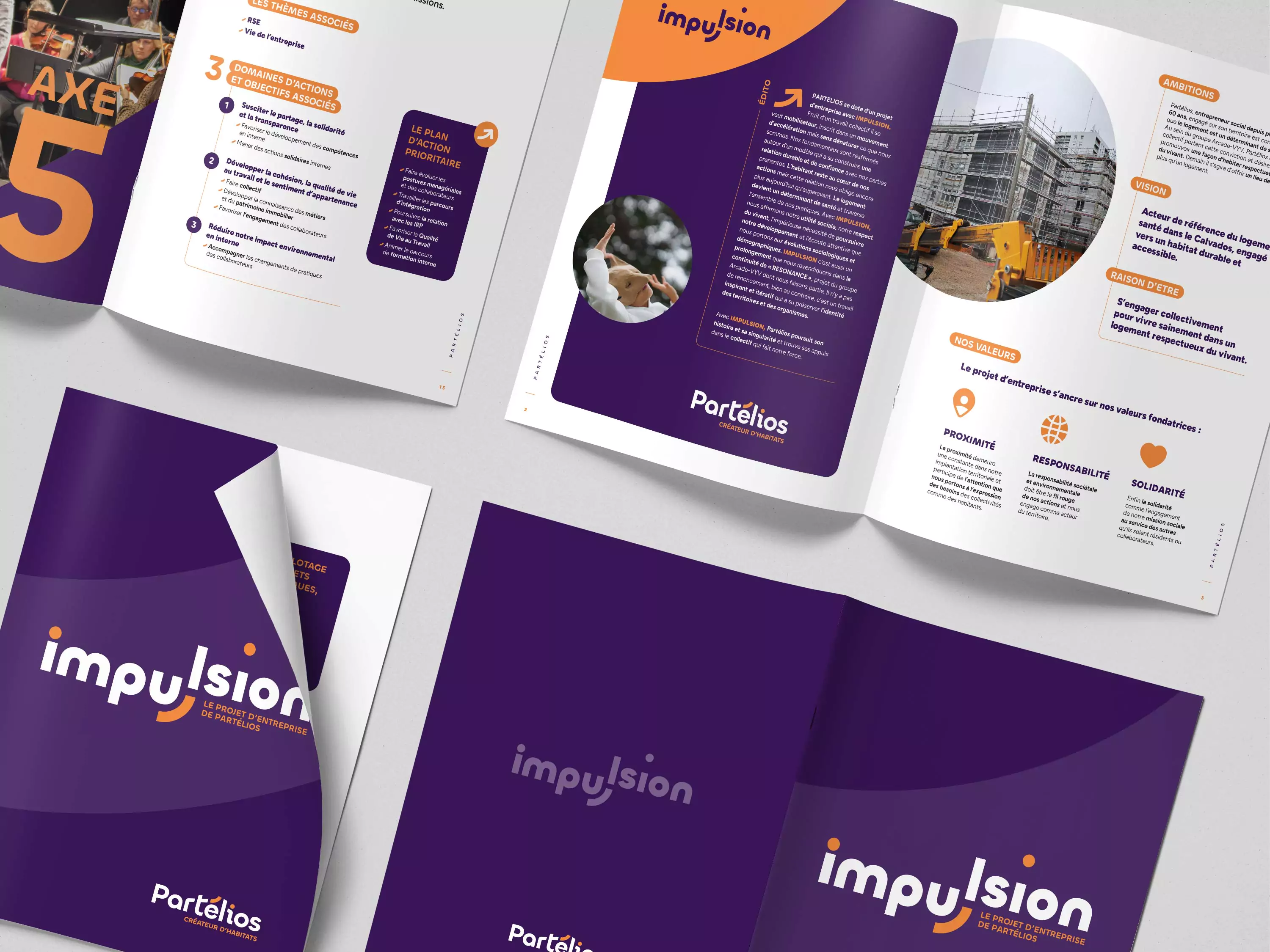 mock-up livret impulsion Partélios